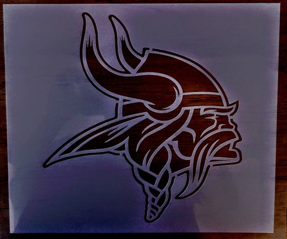 vikings stencil 10x12 etsy