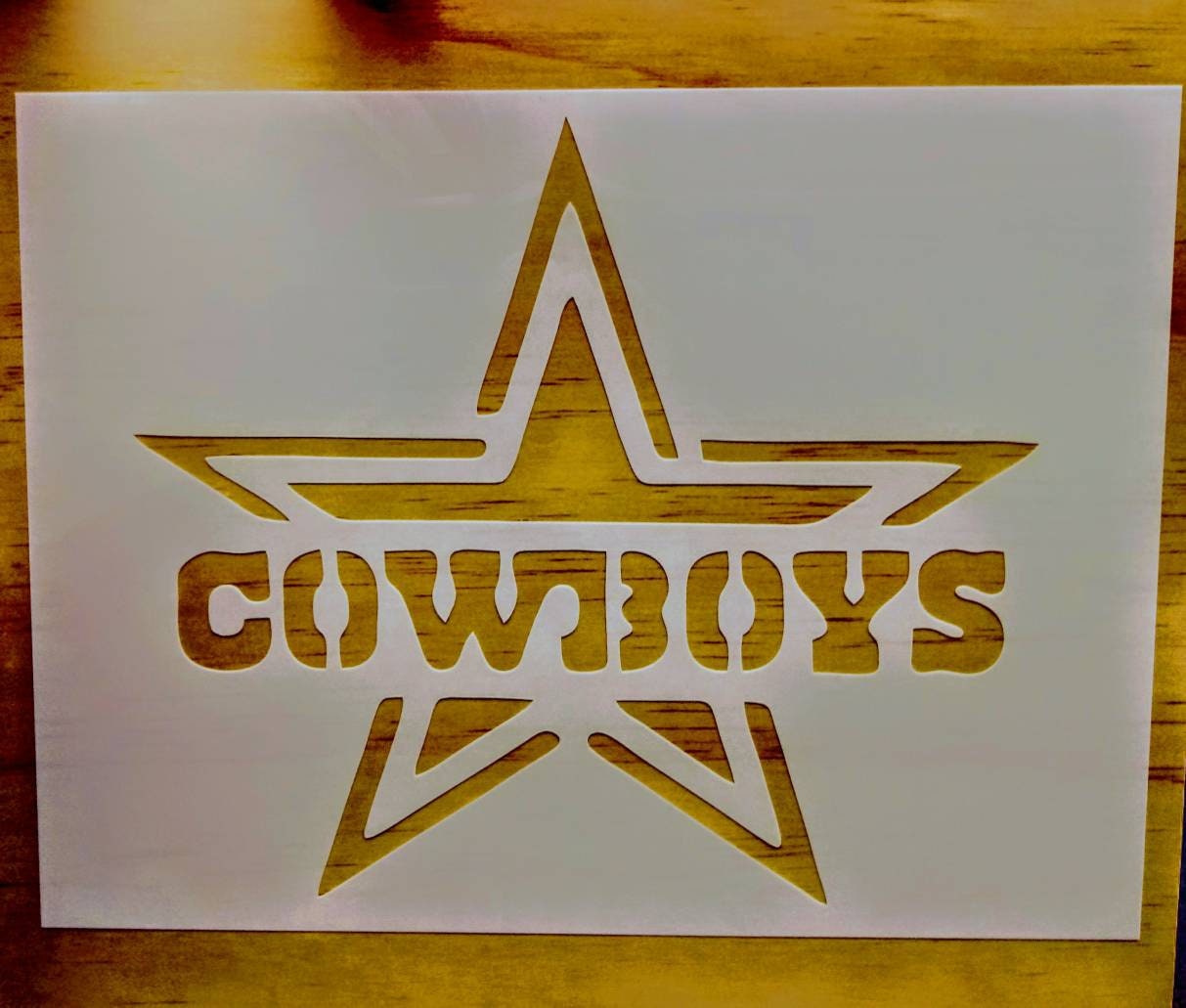 Dallas Cowboys Star Flag Custom Stencil – My Custom Stencils