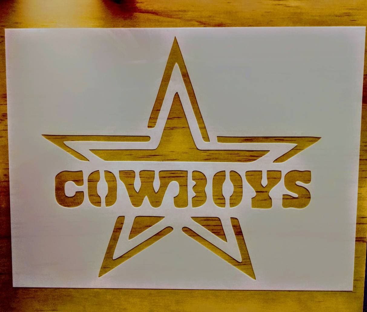 Dallas Cowboys Star Flag Custom Stencil – My Custom Stencils