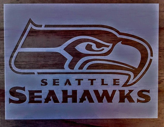 Seahawks Stencil 9x12 Etsy