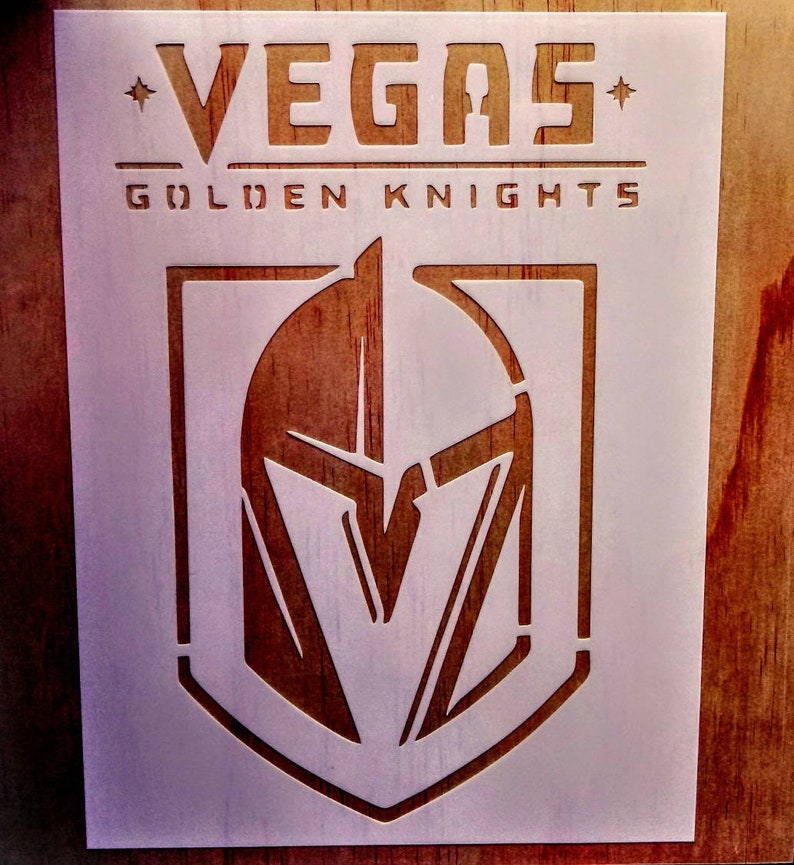 Vegas Golden Knights Stencil 9x12 Etsy UK vegas-golden-knights-stencil-9x12-etsy-uk