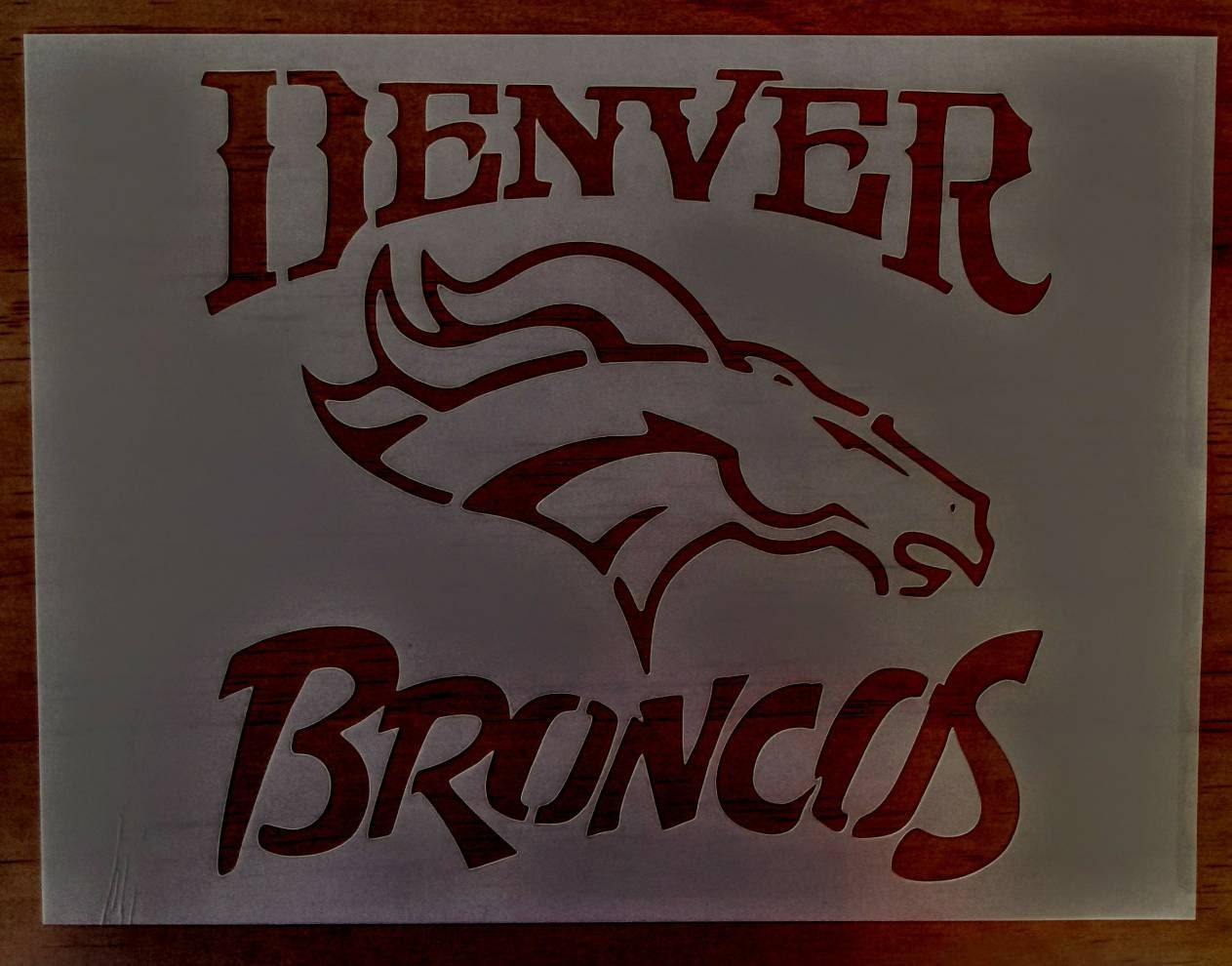 Broncos Stencil 9x12 Etsy broncos-stencil-9x12-etsy
