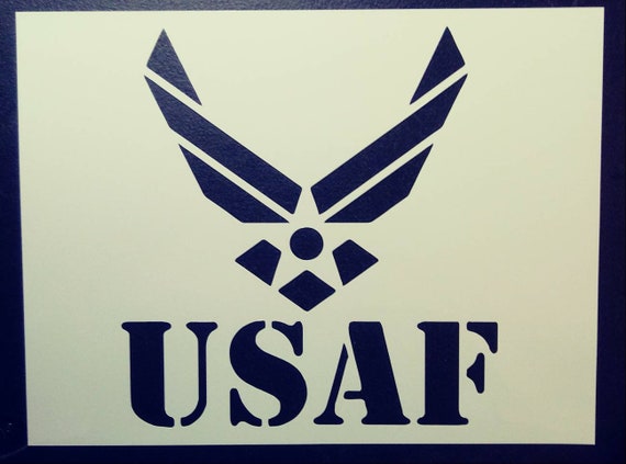 Air Force Stencil 9x12 | Etsy