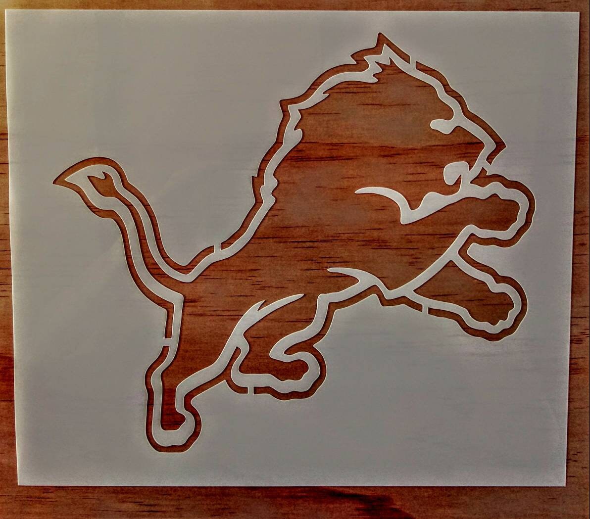 Detroit Lions Stencil | Etsy