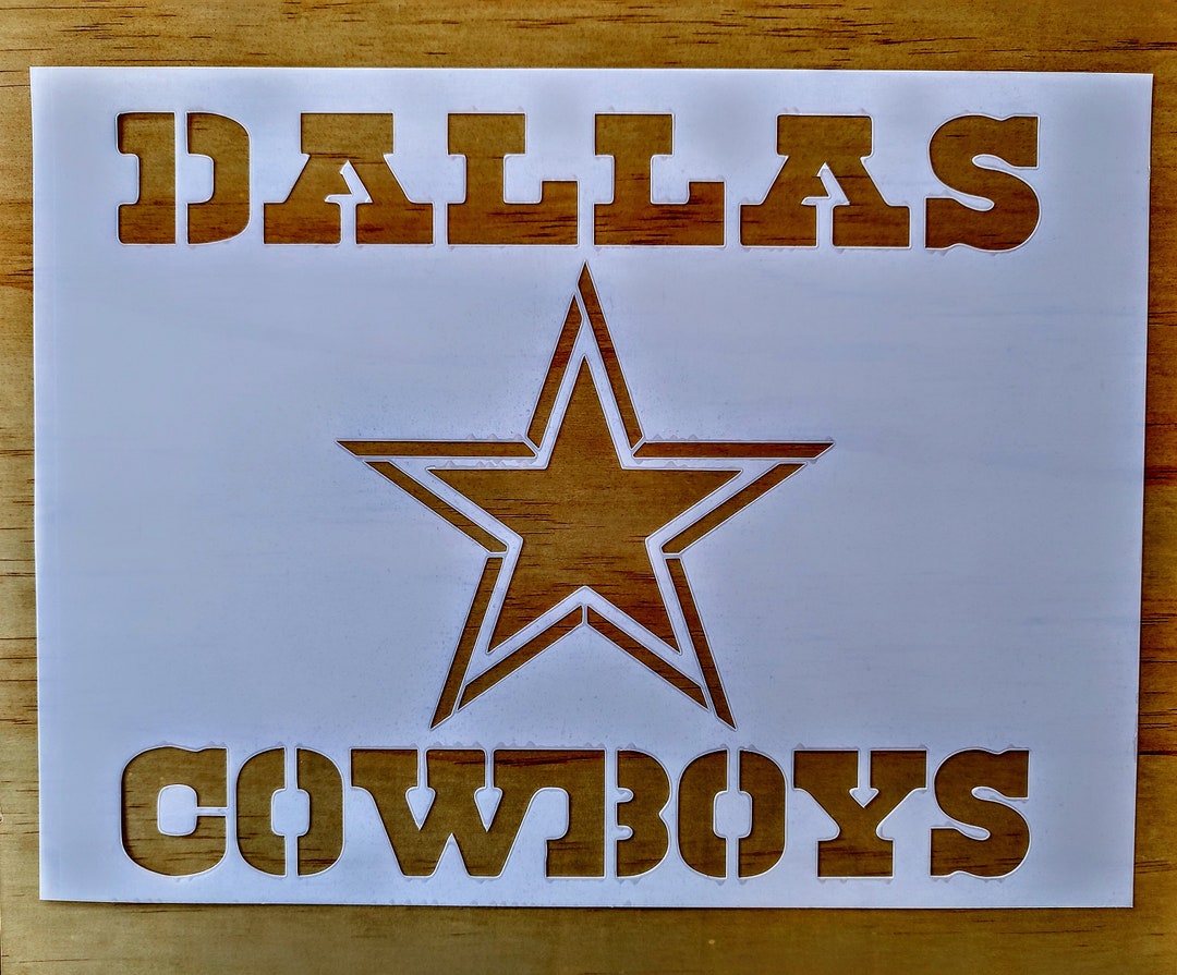 Dallas Cowboys Stencil Etsy