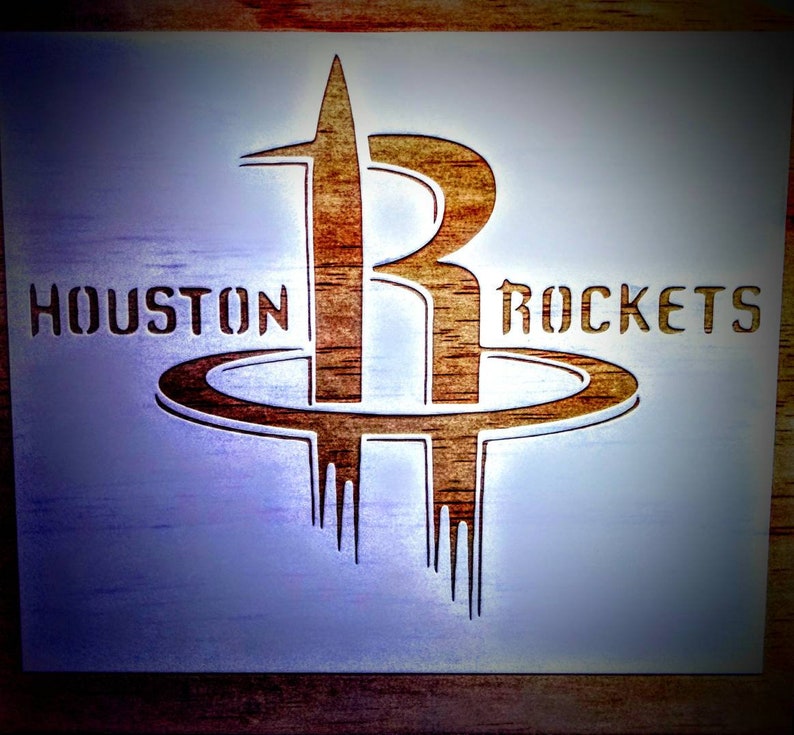 Houston Rockets Stencil 10x12 Etsy Houston Rockets Stencil 10x12 Etsy