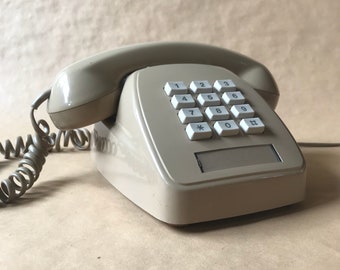 VINTAGE 1980s cinnamon touchfone telephone STC Telecom 807