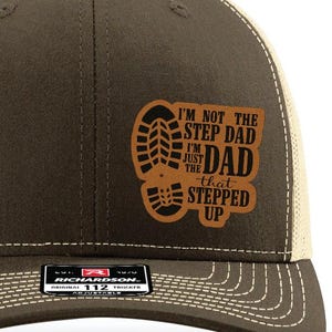 Stepdad Hat – Dad That Stepped Up Gift | Bonus Dad Father’s Day Trucker Hat