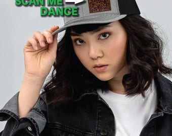 Gorra de camionero con parche de código QR del baile viral de Trump – Regalo MAGA, gorra republicana, gorra patriótica, gorra de broma divertida, regalo para simpatizante de Trump