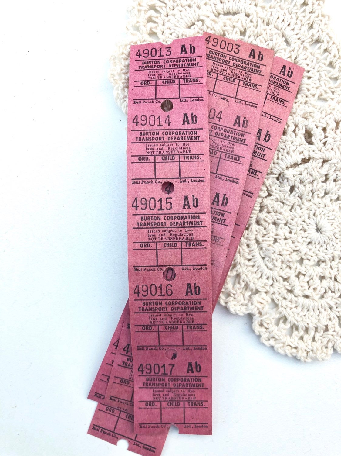 1960s bus tickets - Etsy 日本