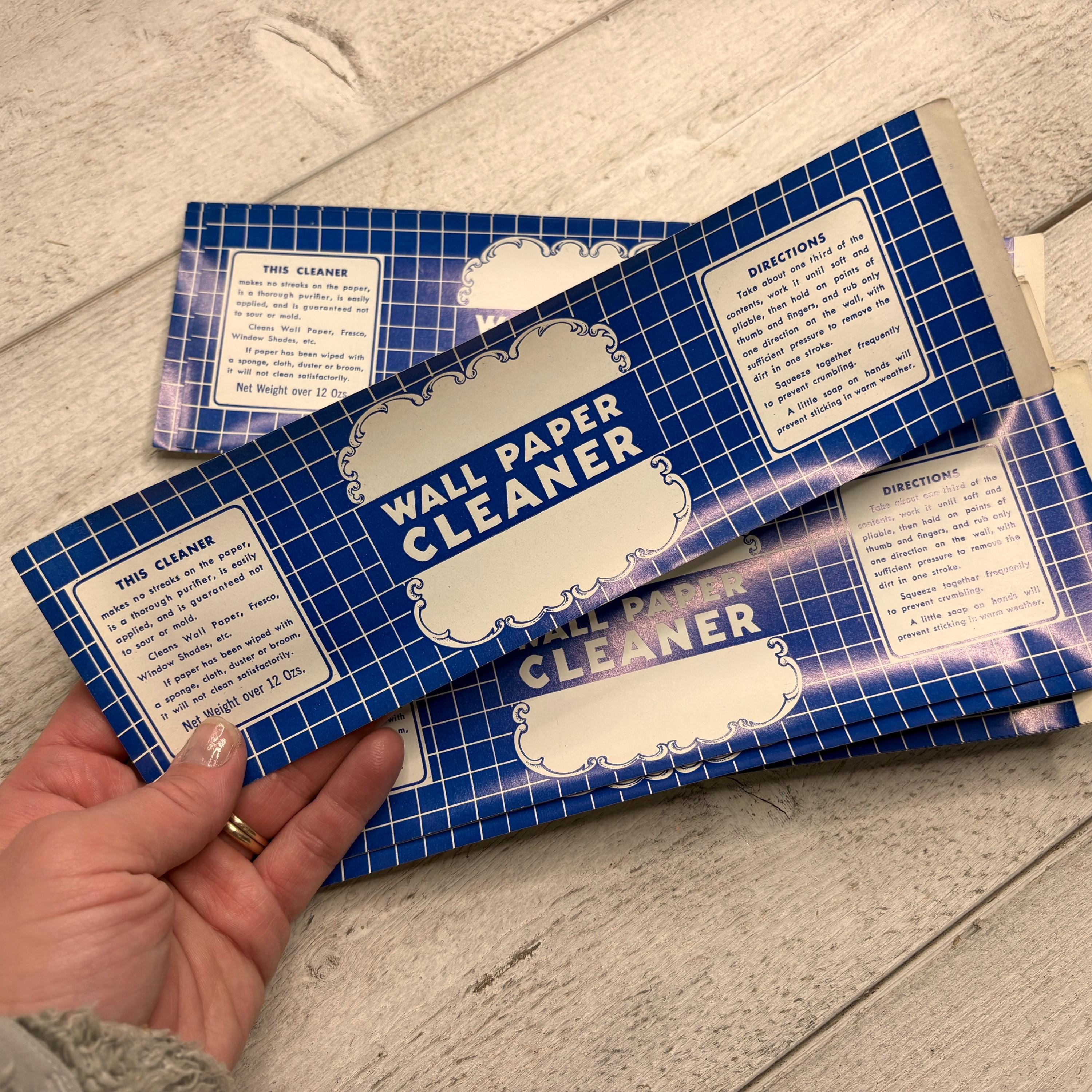 Vintage Wallpaper Cleaner Labels - 5 Sheets - Household Label, Kitchen ...