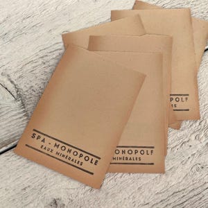 Folhas de memorando francesas vintage, papel para notas publicitárias, texturizado envelhecido, para diário de lixo, 5 folhas
