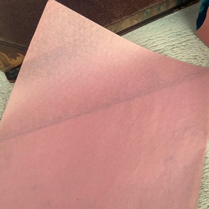 Vintage roze uienhuid ultradun typemachinepapier, kantoorpapier voor junk journal, Sphinx-typepapieren, 10 of 30 vellen afbeelding 7