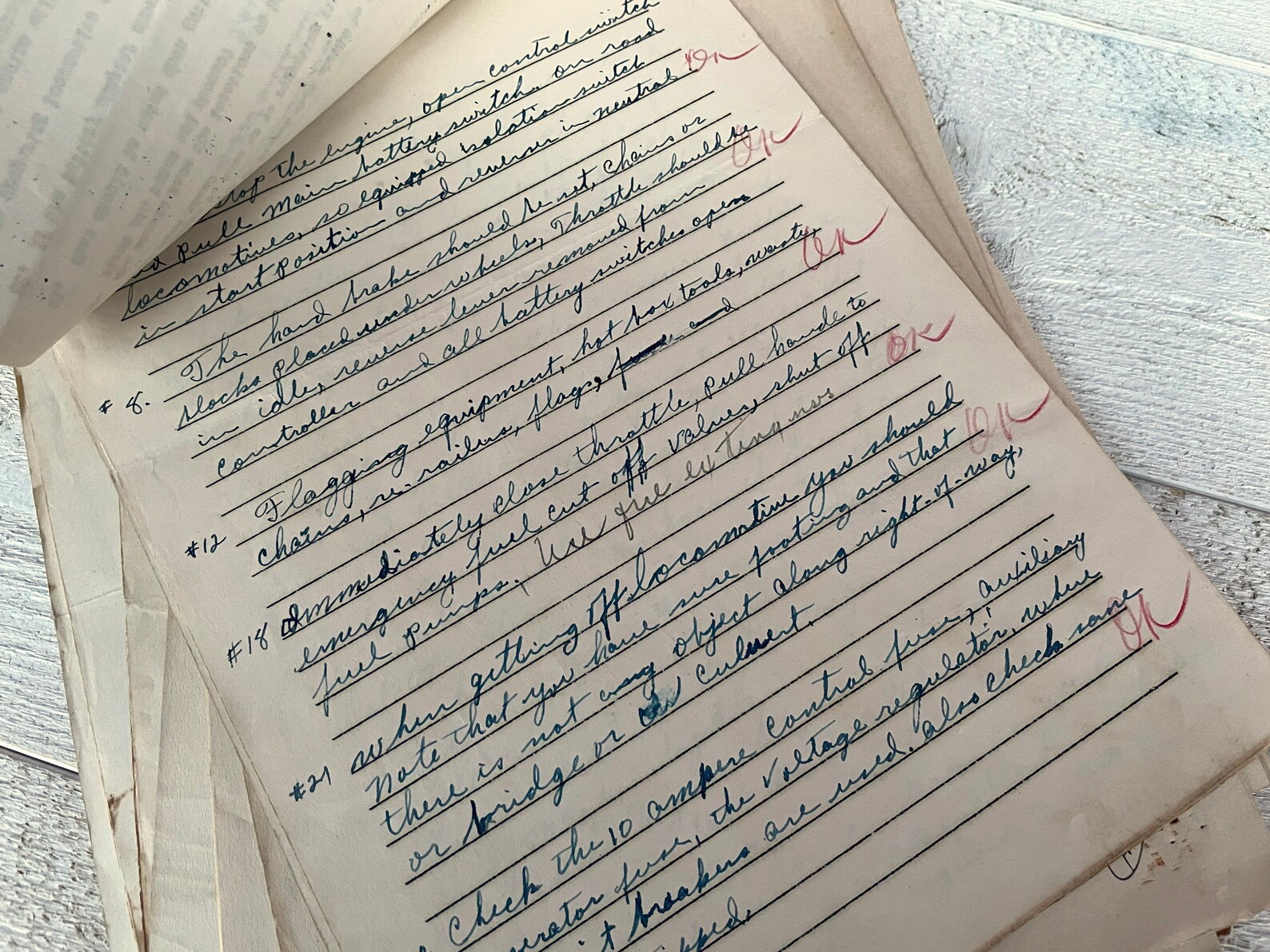 Vintage Qualification Test Railroad Company Firemen Exam Set Etsy