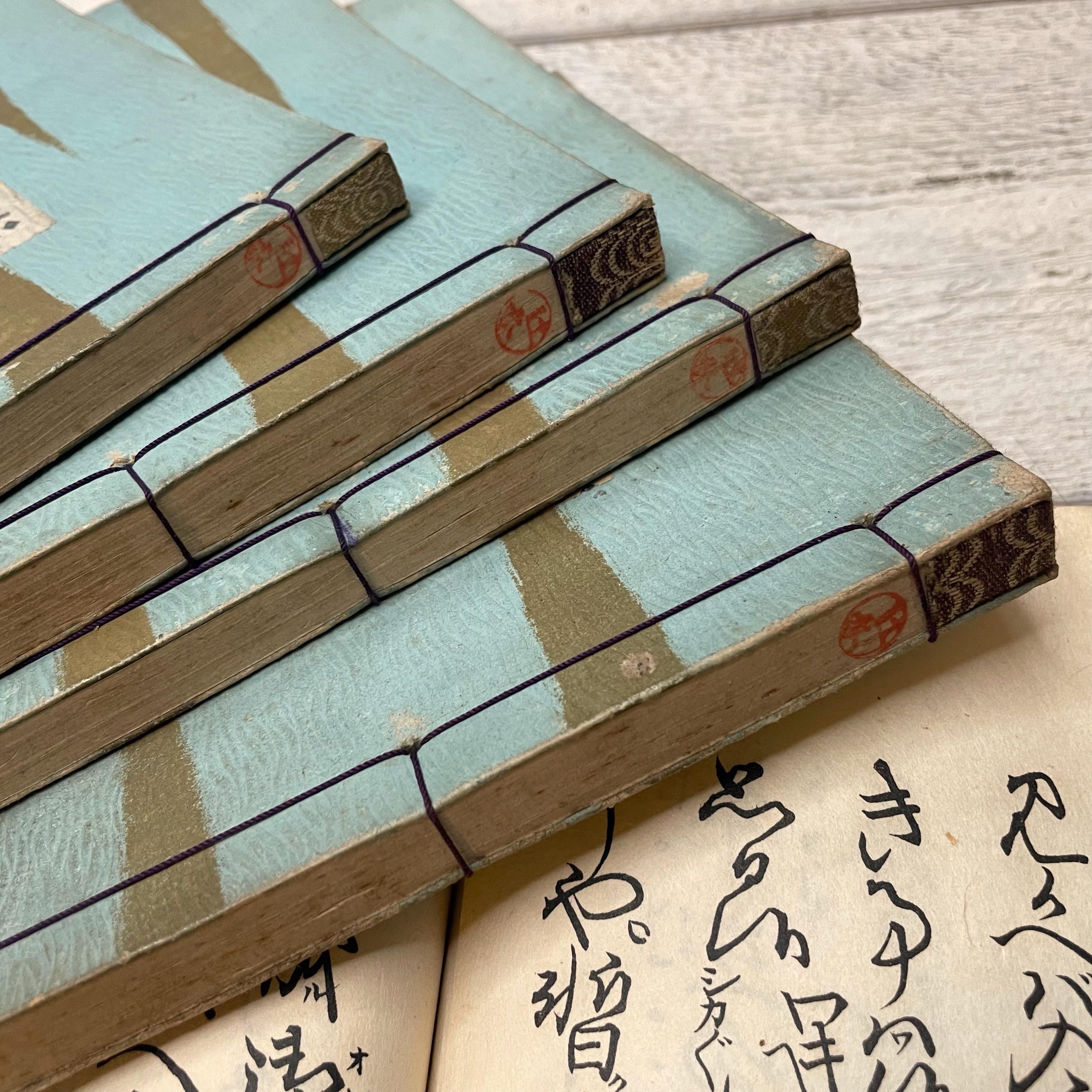 Antique Japanese Book, Complete Soft Cover Book, Asian Writing