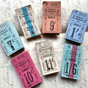 Vintage Bus Tickets - Etsy Singapore