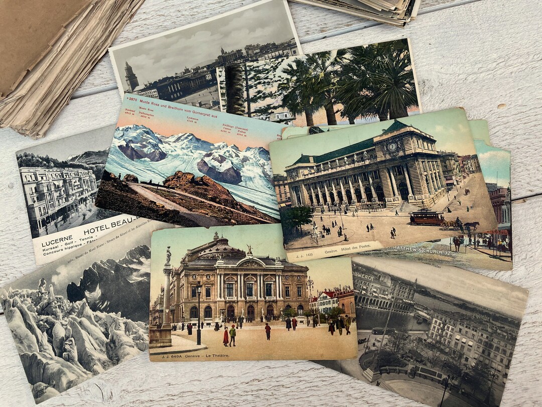 Simplex Post Card Vintage Scenery Post Cards, Souvenir Memories, Ephemera for Junk ...