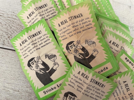 Vintage Stinko Loads, Gag Item 1950s, Prank for Smokers, Fun Funny Jokes,  Ephemera for Scrapbooking