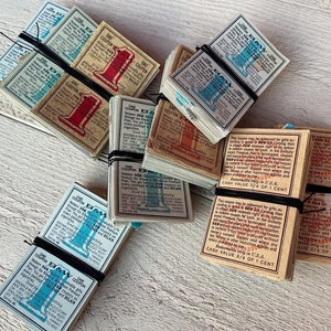 Vintage tobacco coupons, Vintage ephemera, Junk journal papers, Double coupons, Stack of paper, 100 pcs