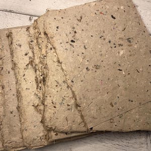 Carta riciclata antica fatta a mano, effimeri giapponesi, diario spazzatura, scrapbooking, creazione di biglietti, 5 fogli