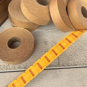 autocollants d&#39;étiquettes de prix vintage, étiquettes de prix de vente, présentoir de magasin, éphémères de scrapbooking, 3 mètres ou rouleau complet