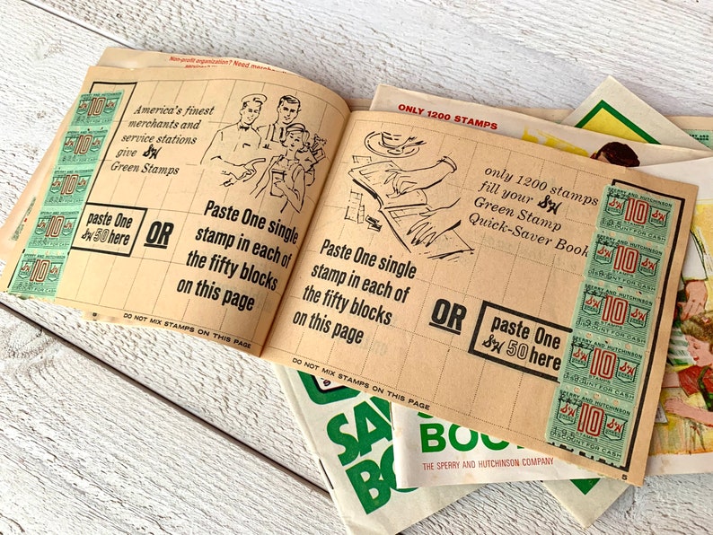 Vintage Saver Stamp Book Saving Stamps Used S&H Booklet Etsy