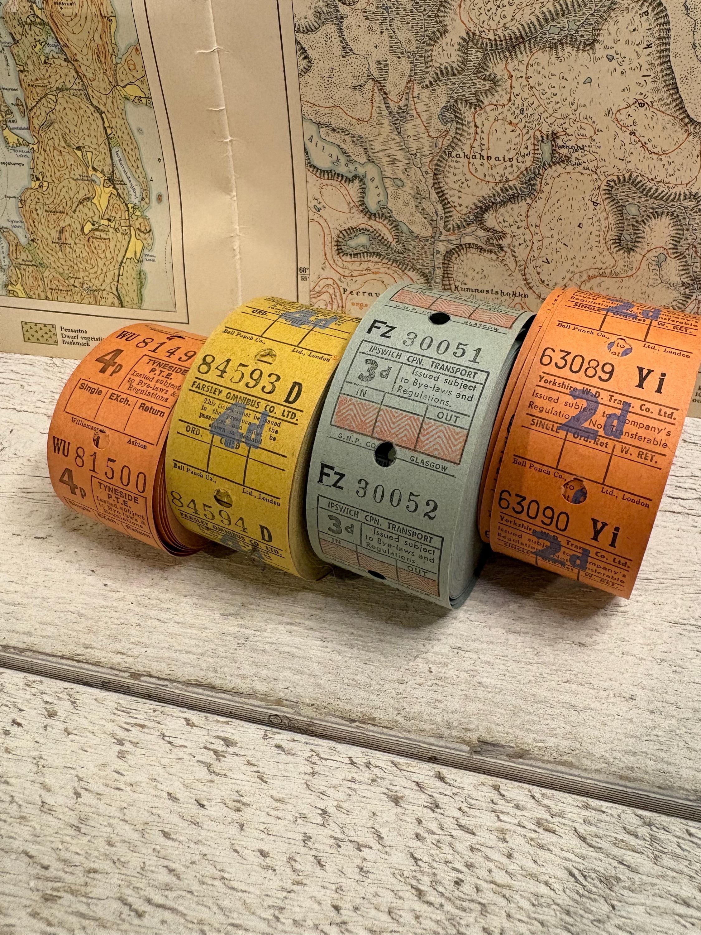 Vintage Bus Tickets - Etsy Singapore