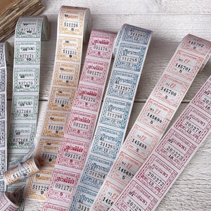Rol Thaise buskaartjes, kleurrijke pastelkleurige ephemera voor junkjournal, kleur kiezen, grote set, 100 kaartjes