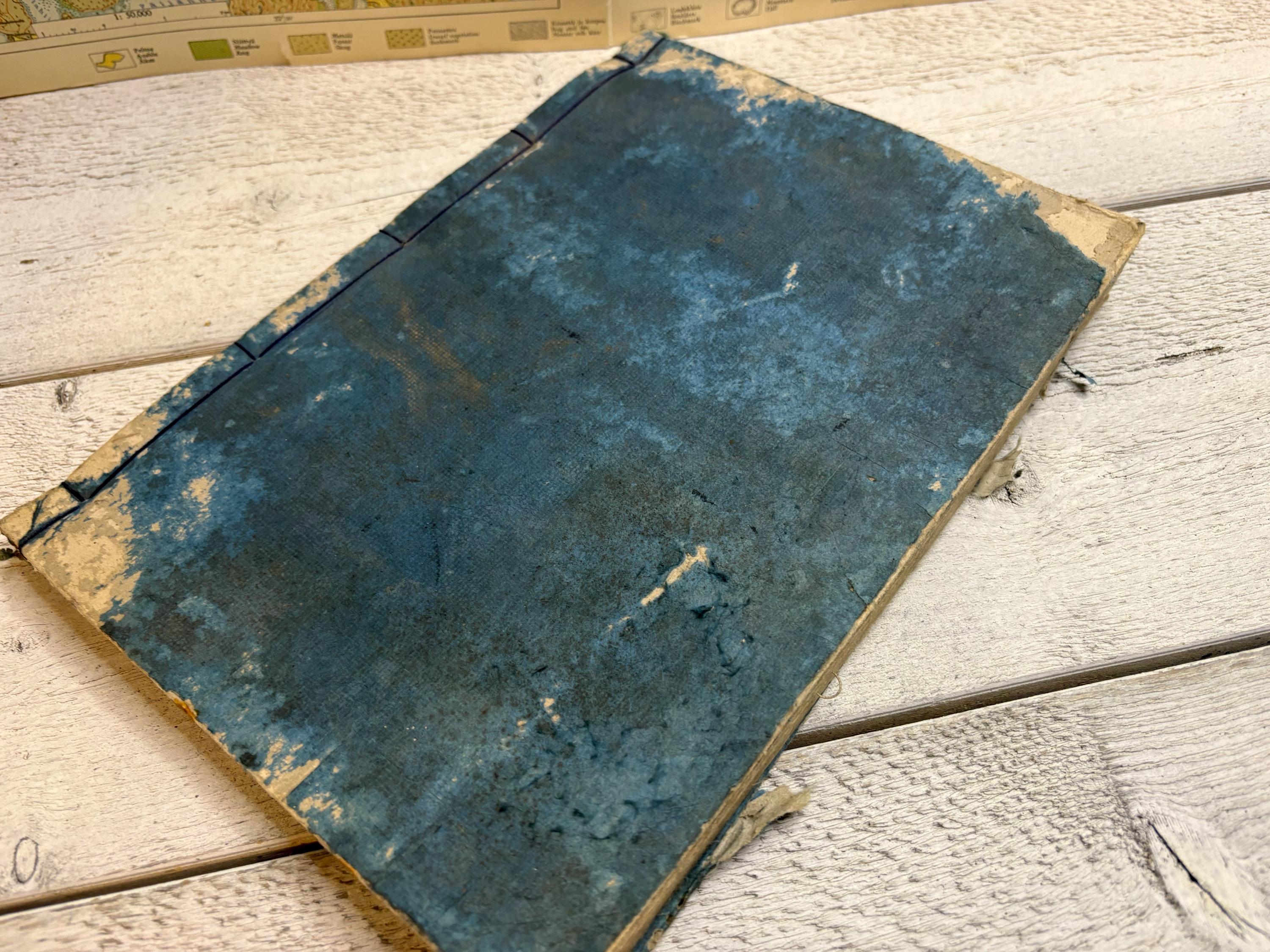 Antique 1899 Japanese Book, Complete Soft Cover Book, Asian