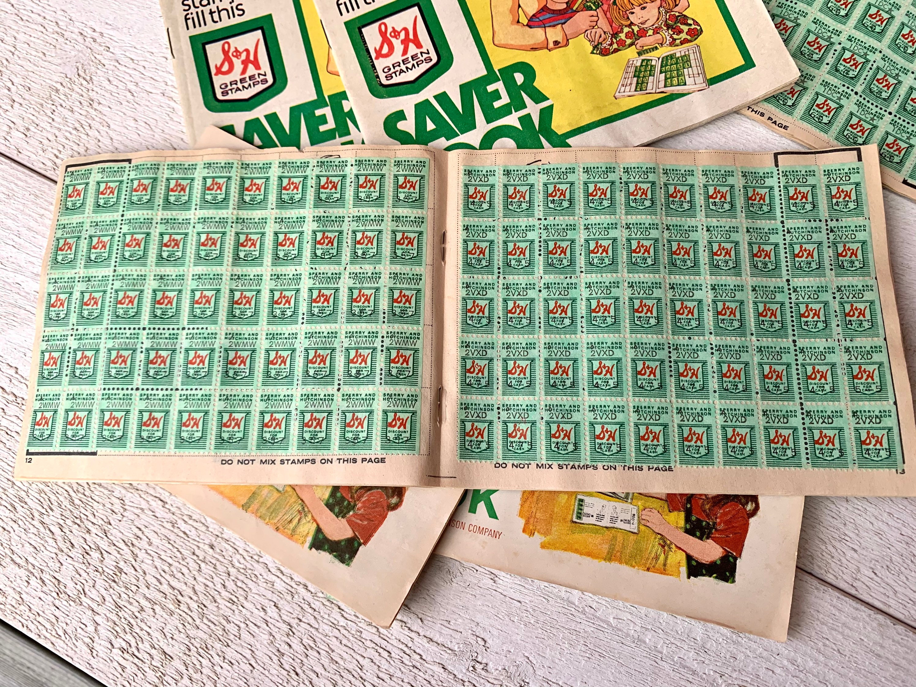 Vintage Saver Stamp Book Saving Stamps Used S&H Booklet Etsy