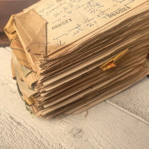 Ricette Rx d'epoca, Farmacia, Vecchio speziale, Farmacista, Medicinali, Anni '40, 10 fogli