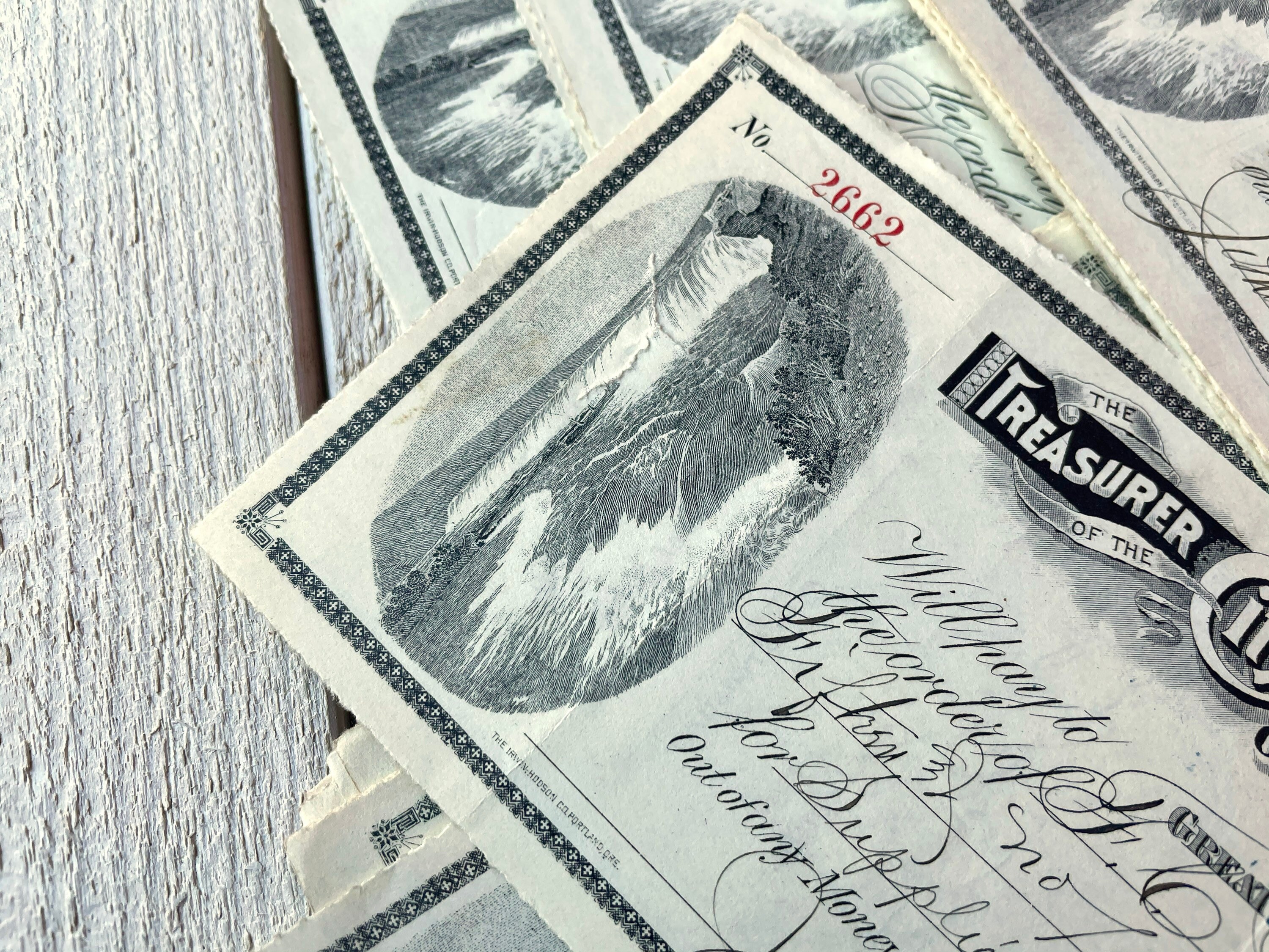 Antique Bank Checks Used Payment Check Vintage Ephemera Etsy