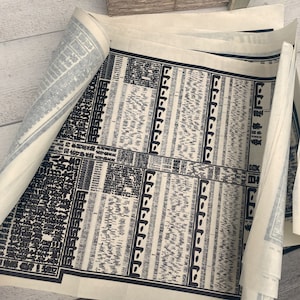 Pósteres japoneses vintage de gran tamaño, papel fino grande, material efímero asiático, para diarios basura y álbumes de recortes, 5 hojas