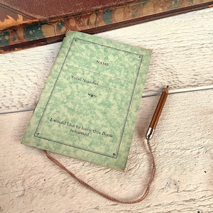 Piccolo libro di appunti vintage con matita minuscola, Mini taccuino, Libretto di scrittura per diario spazzatura, Effimere vintage