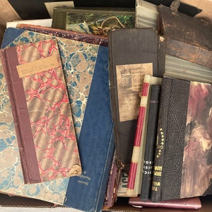 Vintage book and ledger covers, Cover ONLY - Please read!, Random pick, Book front or back plate set, Ex Libris