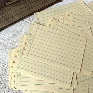 Folhas de memorando vintage - 10 folhas - Papel de nota pequeno não utilizado, Folha solta pautada, Ephemera para diário de lixo