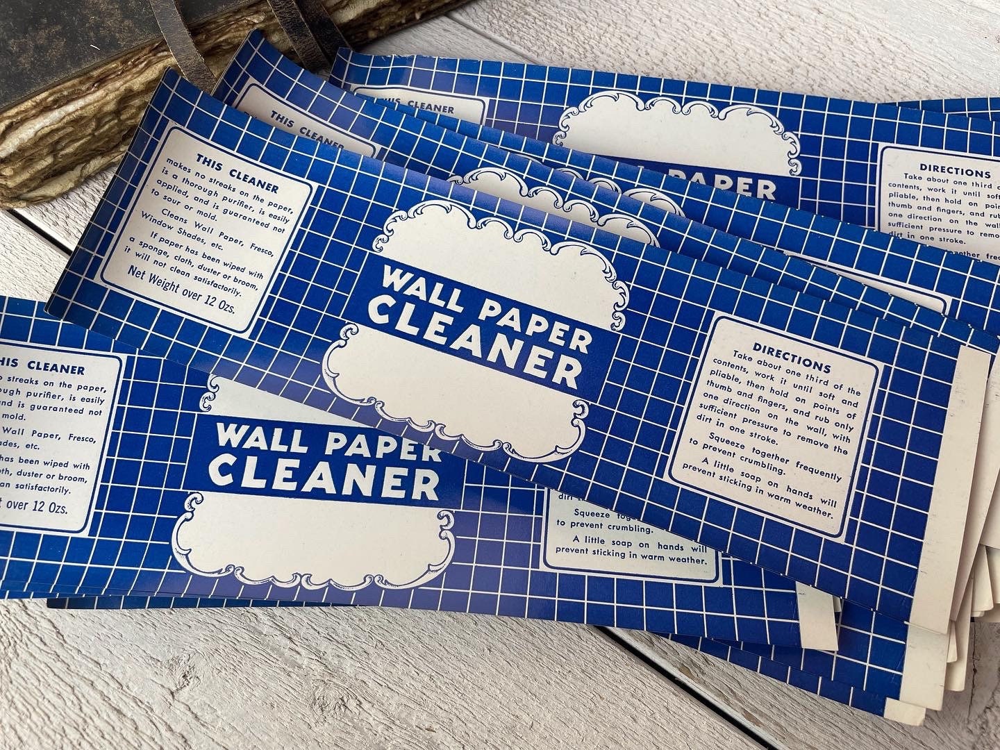 Vintage Wallpaper Cleaner Labels - 5 Sheets - Household Label, Kitchen ...