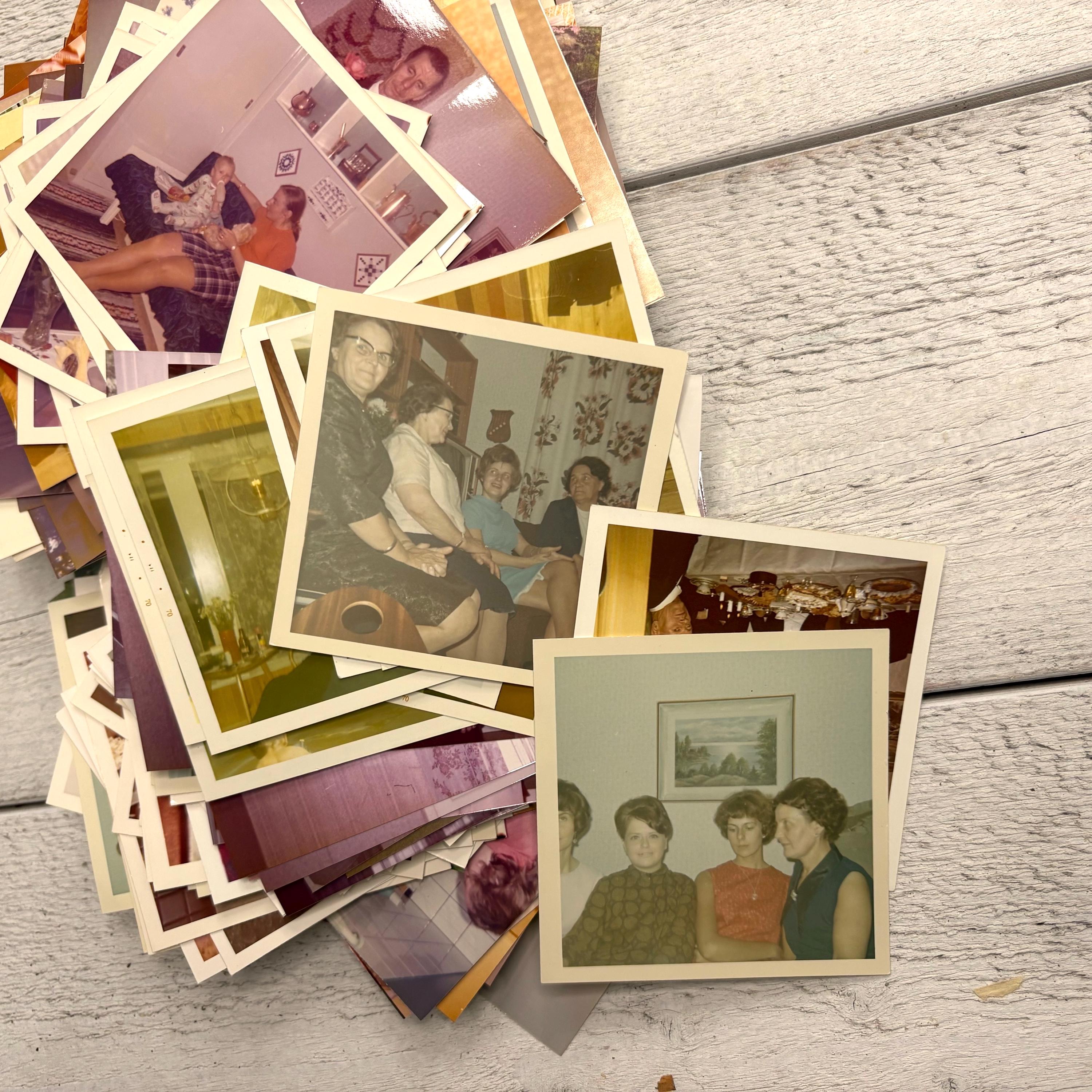 Lot De 34 Photos Anciennes – Tirages Argentiques – France – Thème Famille