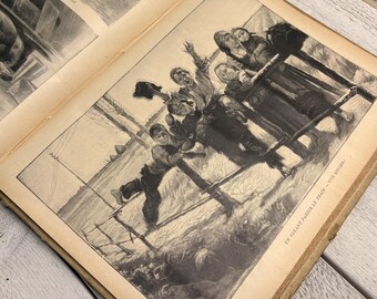 1900年代のフランス製アンティーク雑誌のページ - 5枚 - ヴィクトリア
