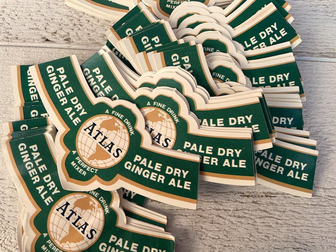 Vintage Beer Bottle Neck Labels, Unique Shape Label, Junk Journaling ...