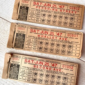 Vintage Transfer Ticket -ticket Set - Junk Journal Ephemera
