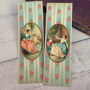 Cartão de propaganda vitoriano, Objetos antigos para diário de sucata, Scrapbooking vintage, Senhoras, Design de papel de parede antigo