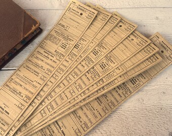 Vintage Zugtickets: Louisville Nashville Railroad Ephemera, große 7-teilige Fahrkarte