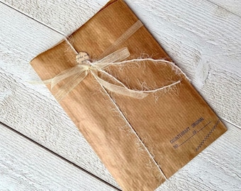 Junk Journal Grab bag Mittlere Größe - 30 Blatt - Mystery Ephemera Kit, Alles authentisch vintage, Papierschnipsel