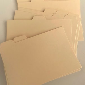 Vintage beige Karteikarten, 4 x 6 inch unbenutzt, Junk journal ephemera, 5 Blatt