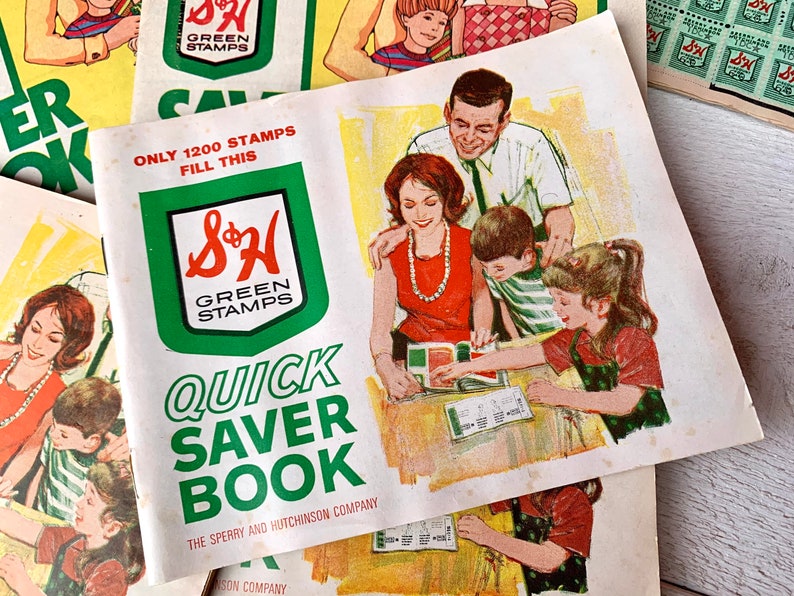 Vintage Saver Stamp Book Saving Stamps Used S&H Booklet Etsy