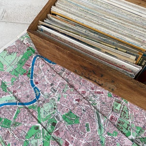 Vintage Karten und Reisebroschüren, Traveler Journaling Ephemera, Faltkarten, Für Junk Journal