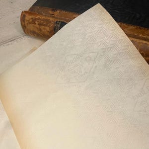 Fogli di carta da regalo per farmacie d'epoca, carta pubblicitaria invecchiata in rilievo, effimeri diari spazzatura, 5 o 10 fogli