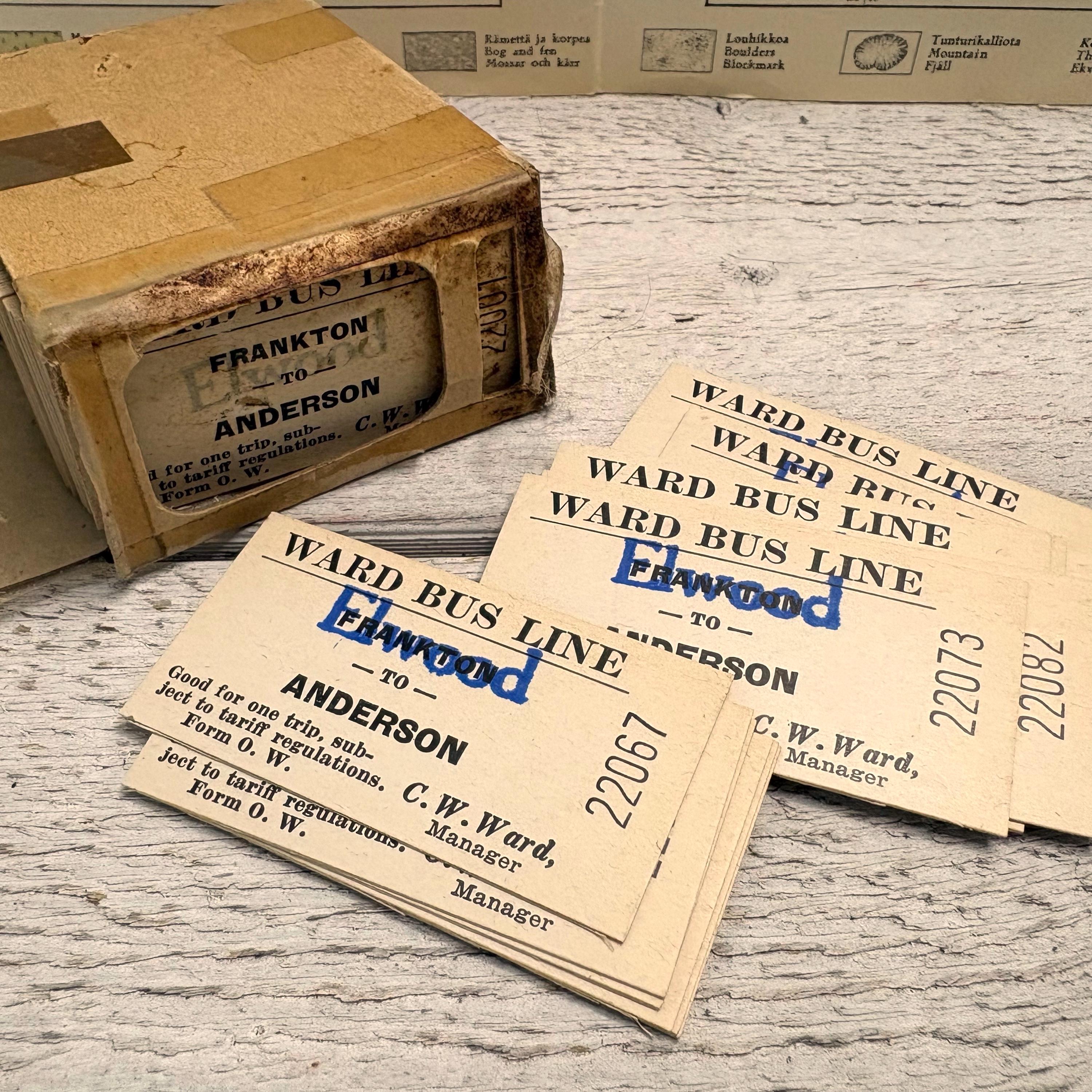 イギリスバスチケット　可愛い裏広告100枚以上✖️ 4 1960s bus tickets - Etsy 日本