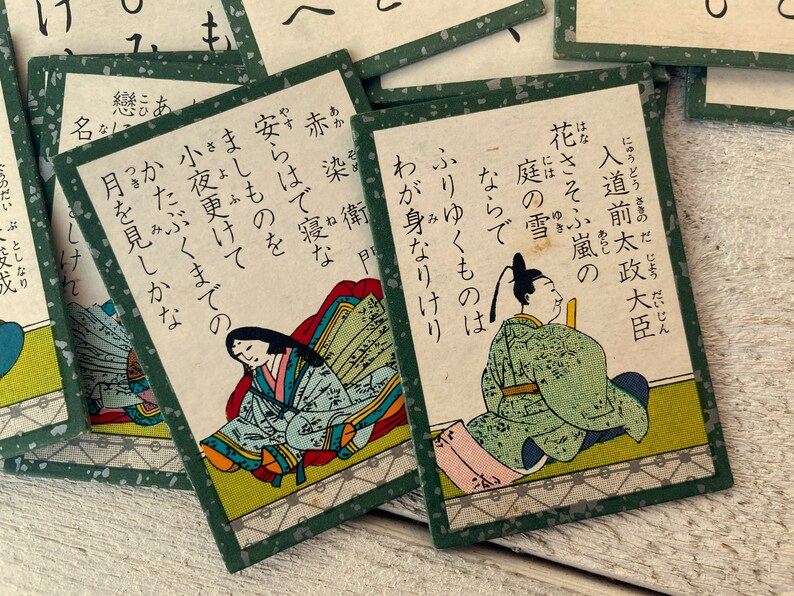 Vintage Japanese Game Cards for Junk Journals Foreign Asian Etsy